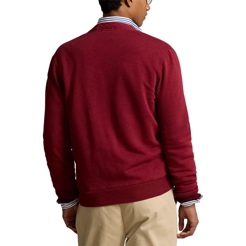 Polo Ralph Lauren Slub Fleece Letterman Cardigan image number 1
